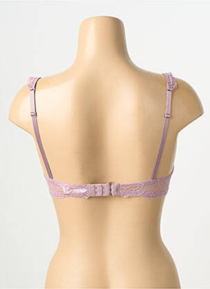 Soutien-gorge effet matière satinée haut soutien-gorge moulé violet AUBADE femme