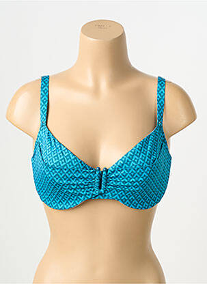 Haut de maillot de bain haut soutien-gorge emboitant haut soutien-gorge emboitant bleu SIMONE PERELE femme