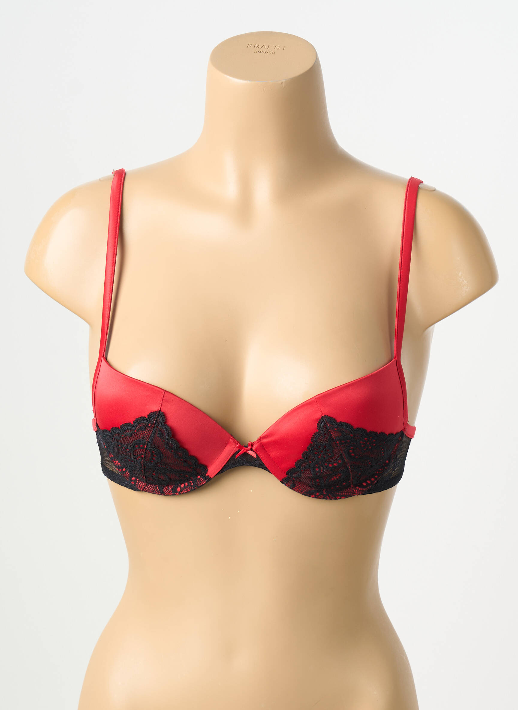 Soutien-gorge effet matière satinée haut soutien-gorge push-up rouge PASSIONATA femme