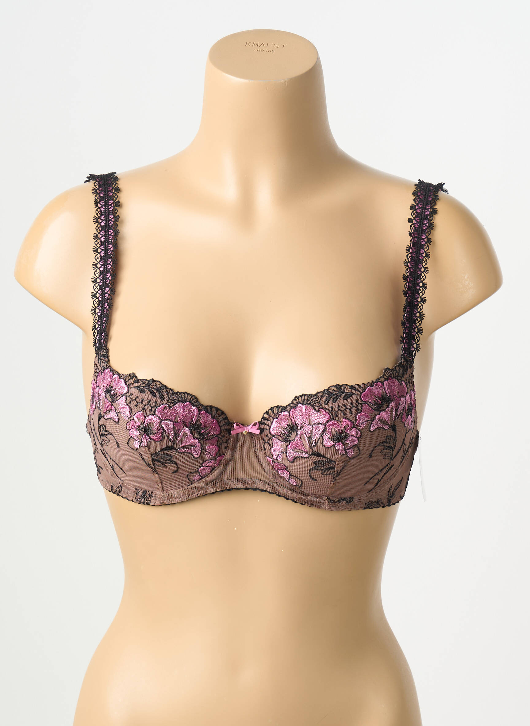 Soutien-gorge effet matière satinée haut soutien-gorge moulé marron AUBADE femme