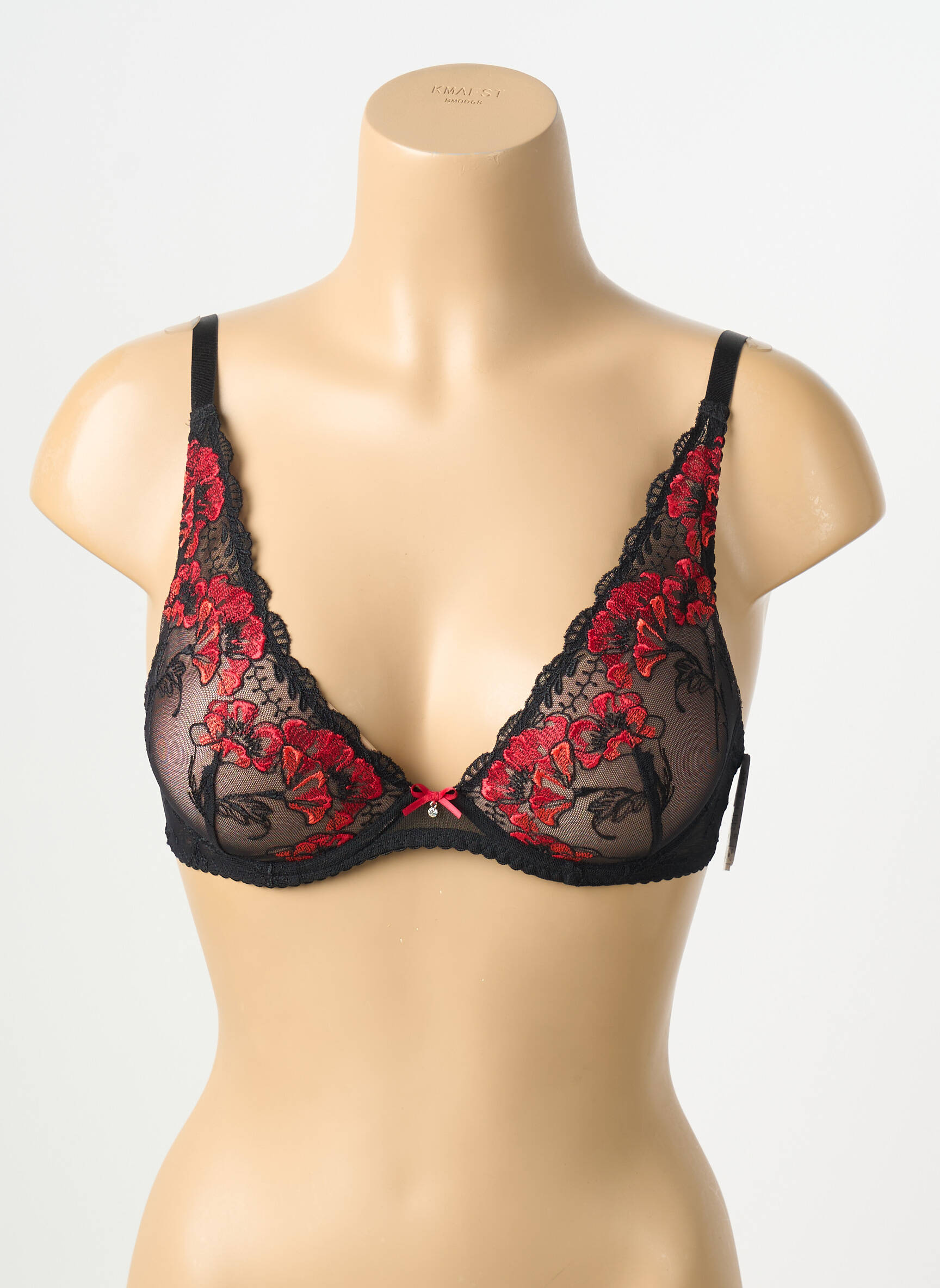 Soutien-gorge effet matière satinée haut soutien-gorge moulé noir AUBADE femme