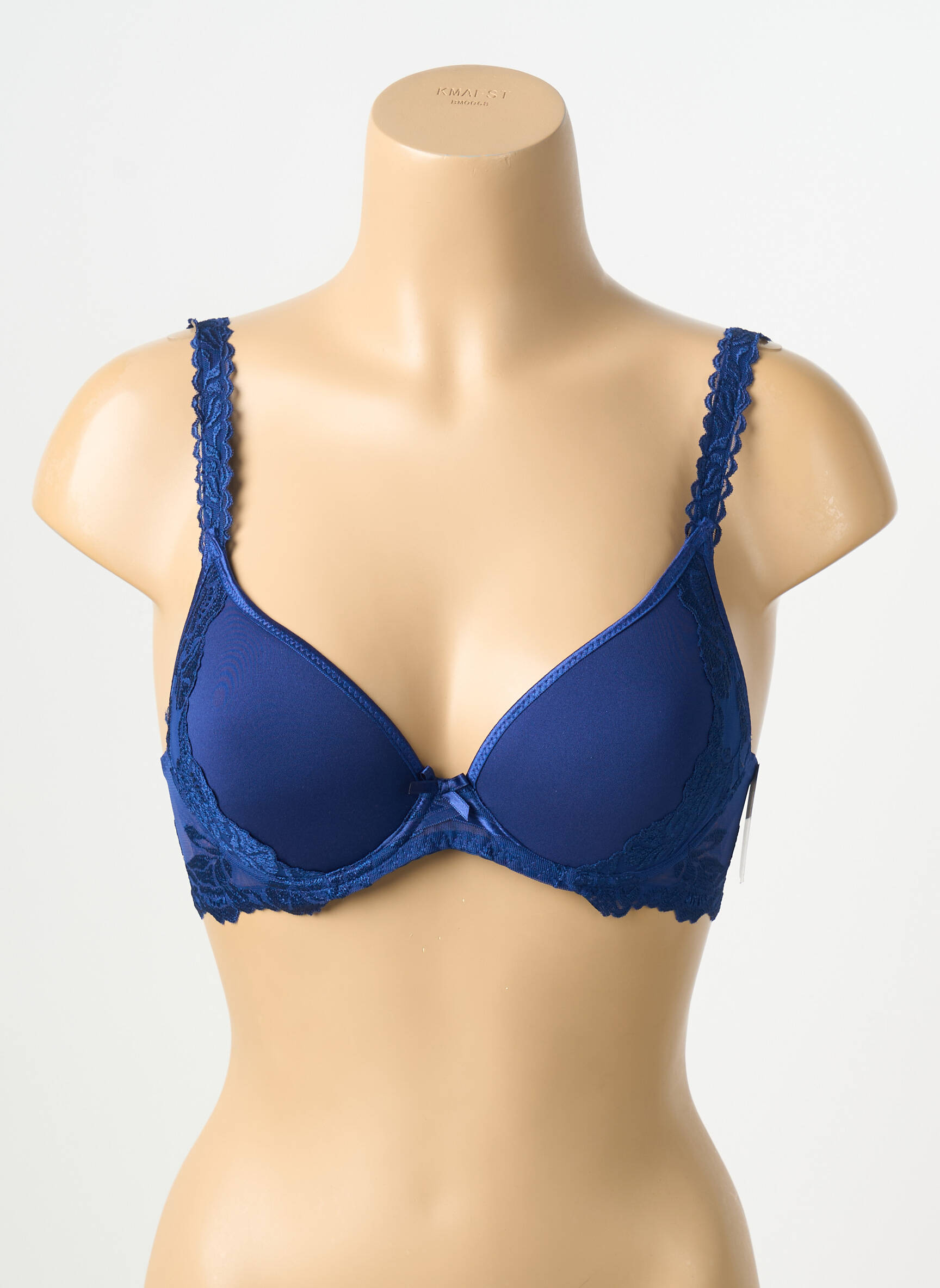 Soutien-gorge effet matière satinée haut soutien-gorge moulé bleu AUBADE femme