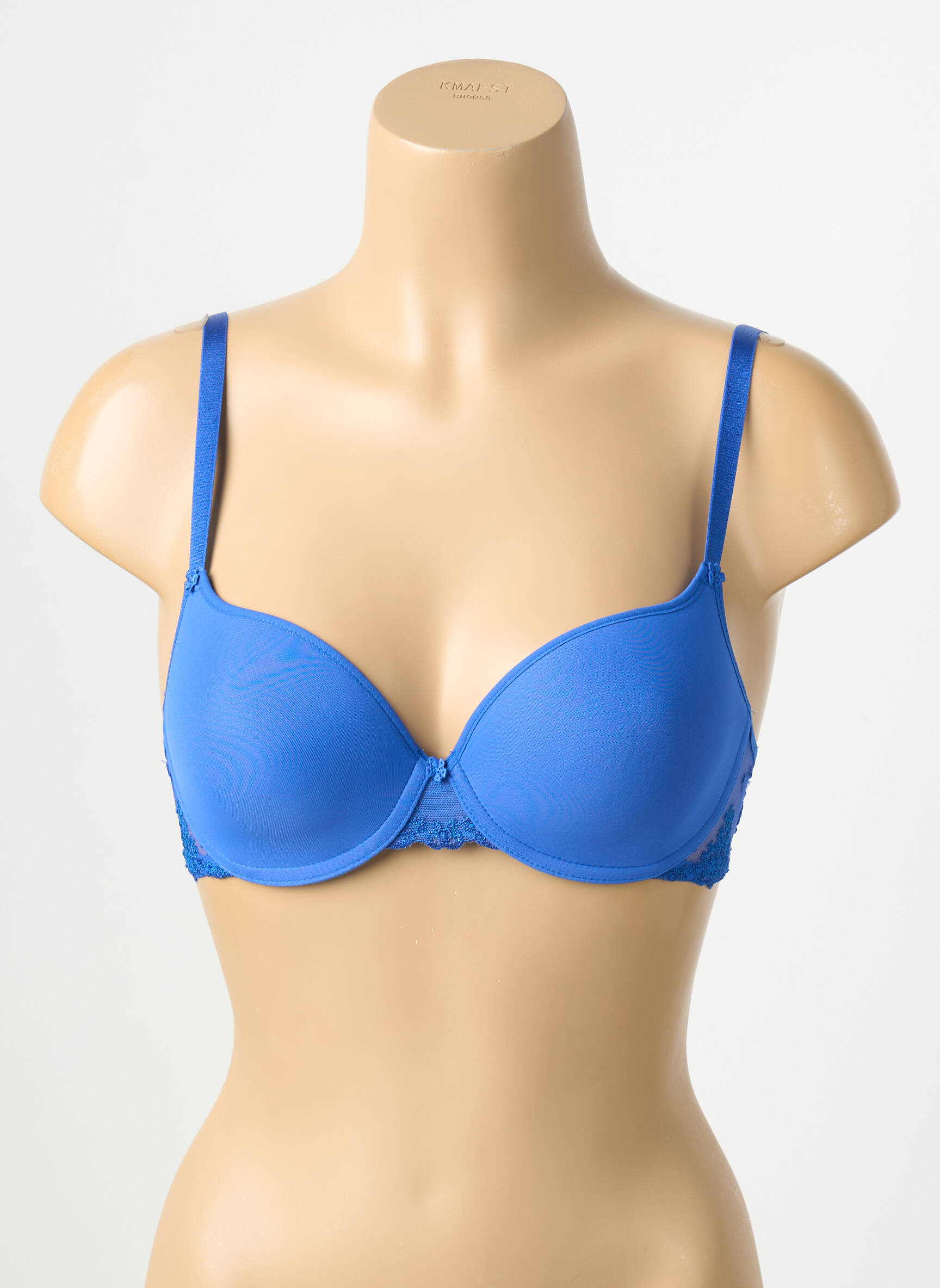 Soutien-gorge effet matière satinée haut soutien-gorge moulé bleu PASSIONATA femme