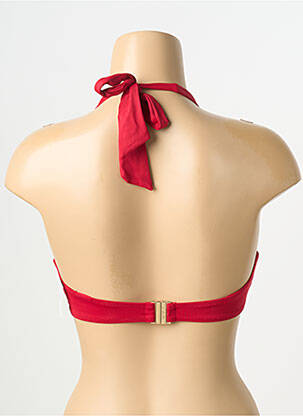Haut de maillot de bain stretch haut soutien-gorge moulé rouge AUBADE femme