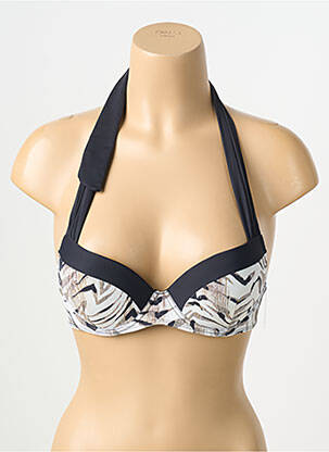 Haut de maillot de bain stretch haut soutien-gorge push-up noir AUBADE femme