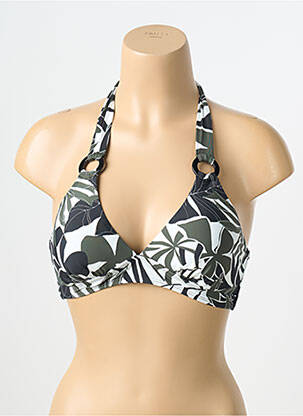 Haut de maillot de bain stretch haut triangles vert AUBADE femme