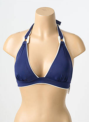 Haut de maillot de bain stretch haut triangles bleu AUBADE femme