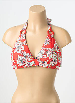 Haut de maillot de bain stretch haut triangles orange AUBADE femme