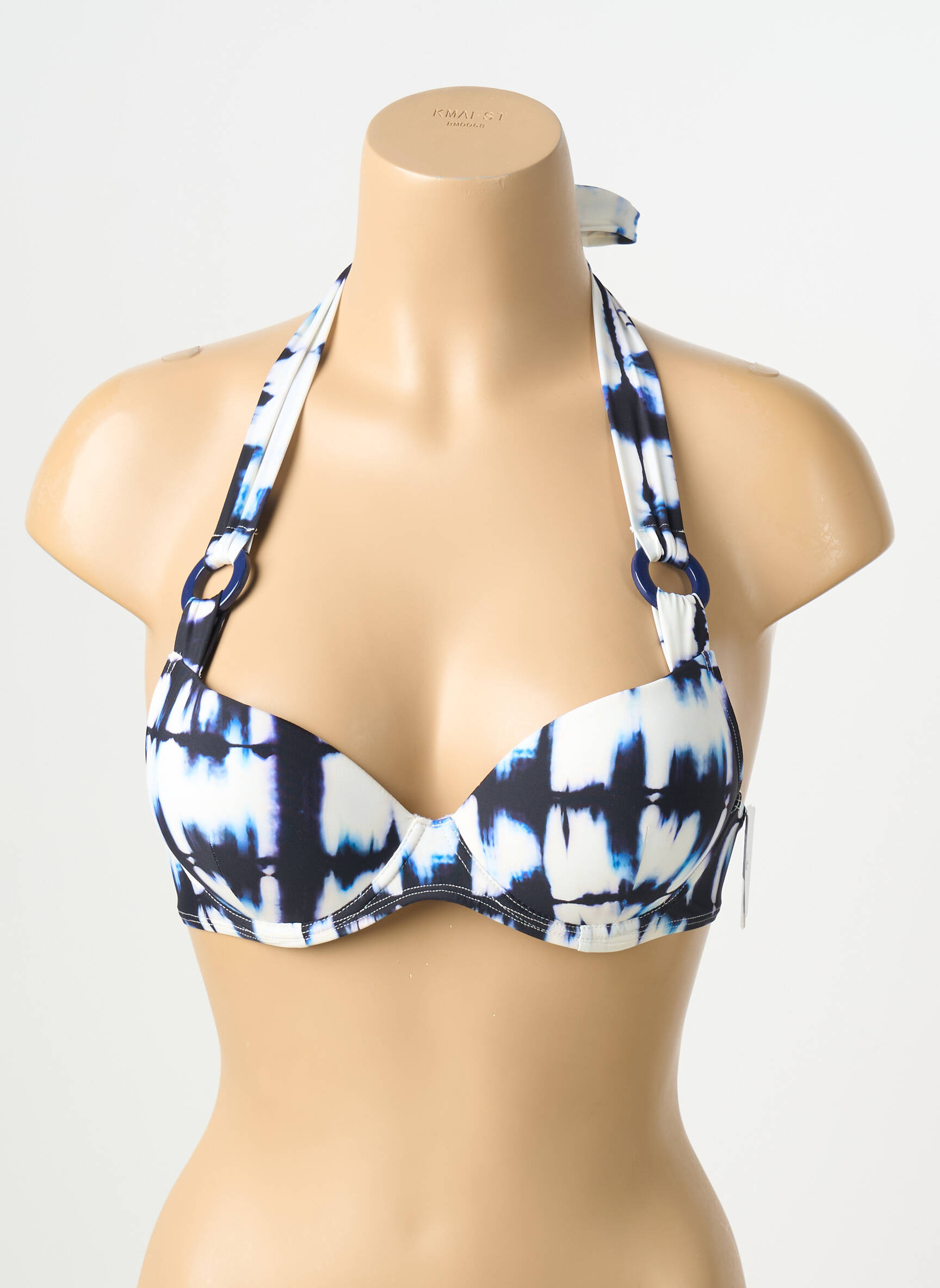 Haut de maillot de bain stretch haut soutien-gorge push-up blanc AUBADE femme