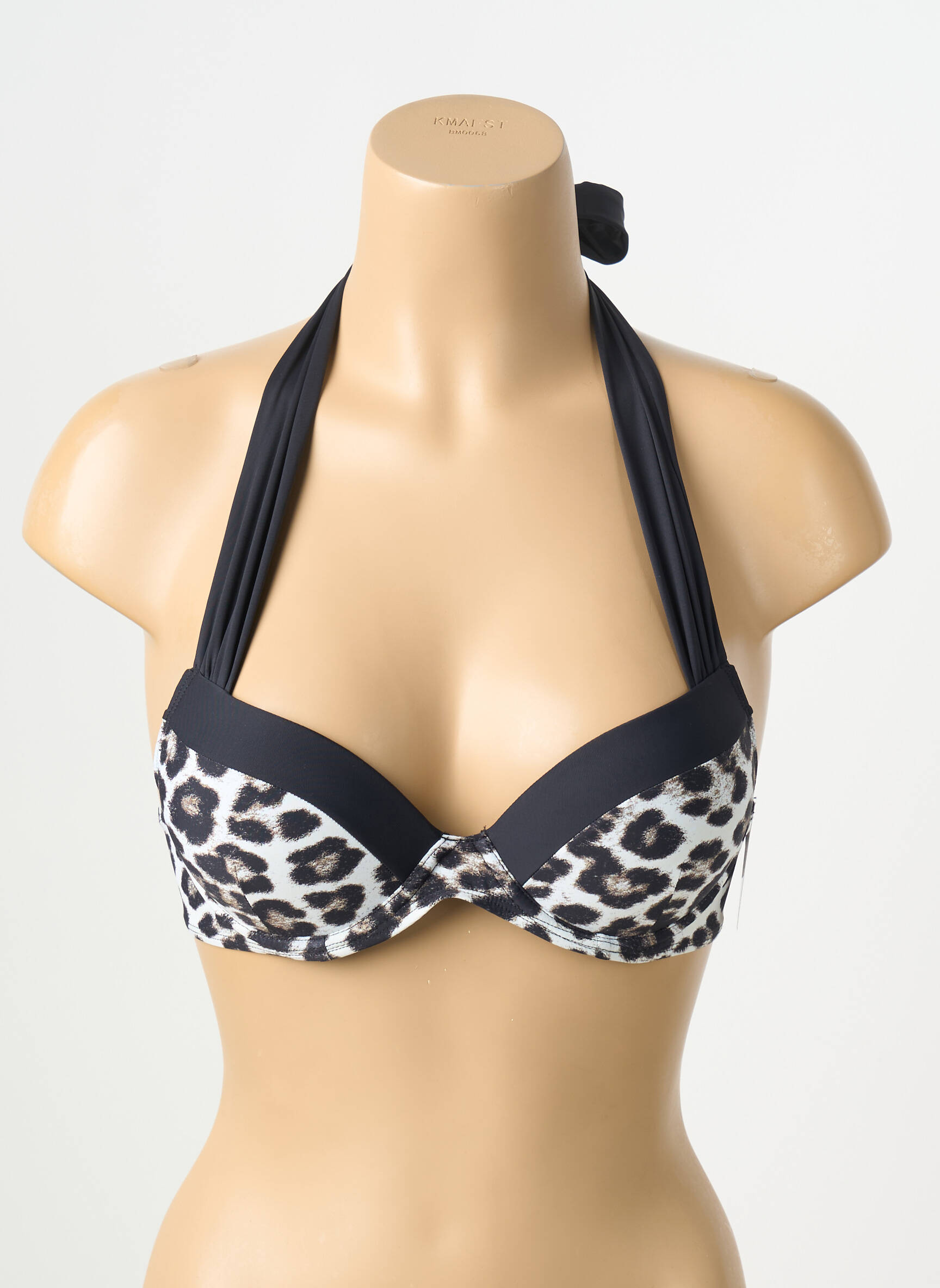 Haut de maillot de bain stretch haut soutien-gorge push-up noir AUBADE femme