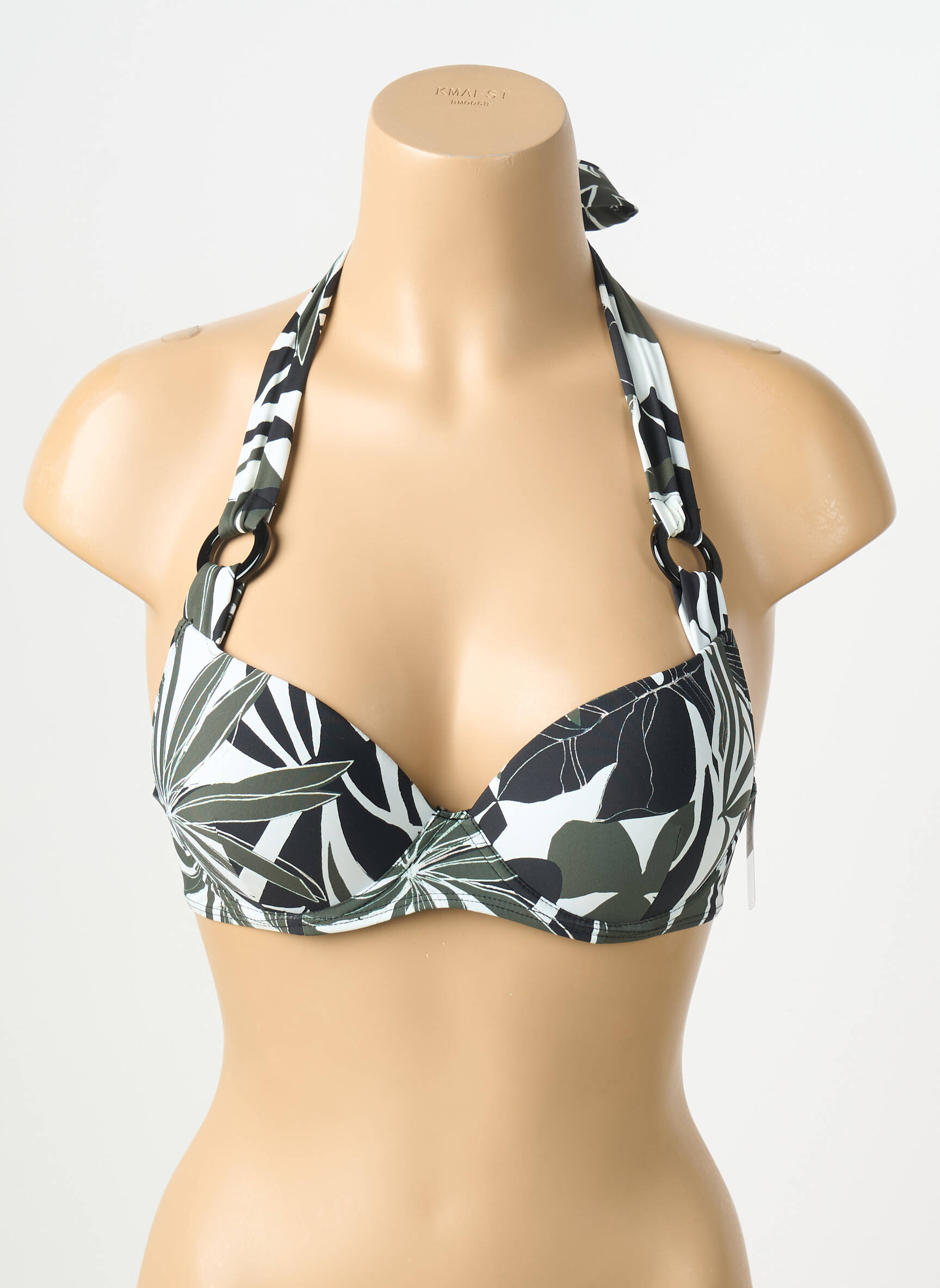 Haut de maillot de bain stretch haut soutien-gorge push-up vert AUBADE femme