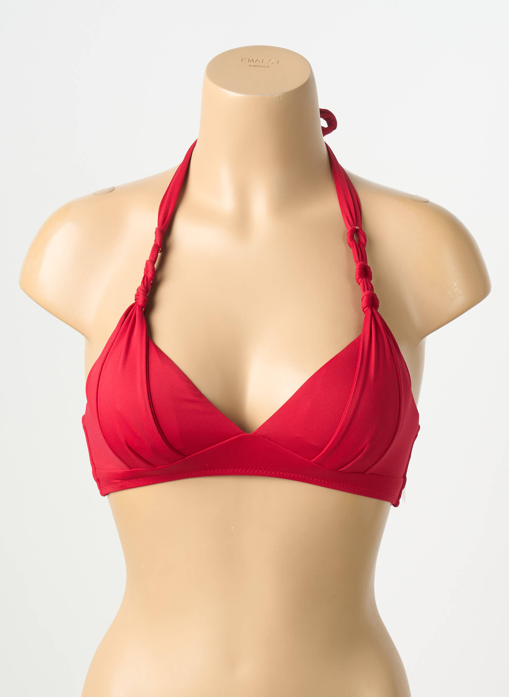 Haut de maillot de bain stretch haut soutien-gorge moulé rouge AUBADE femme