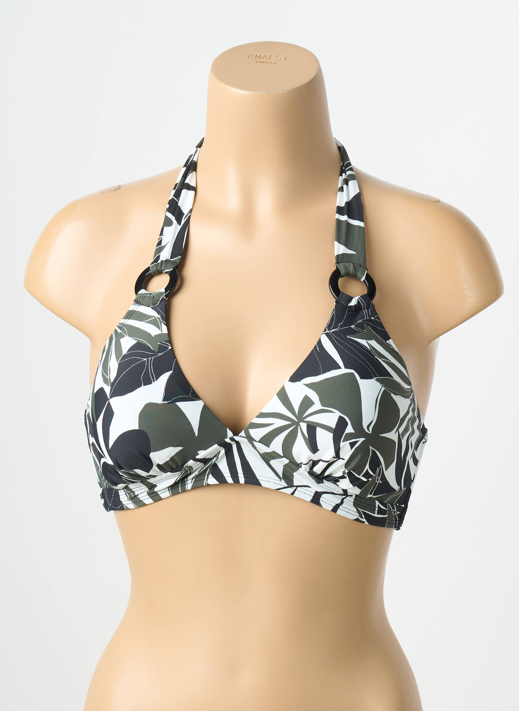 Haut de maillot de bain stretch haut triangles vert AUBADE femme