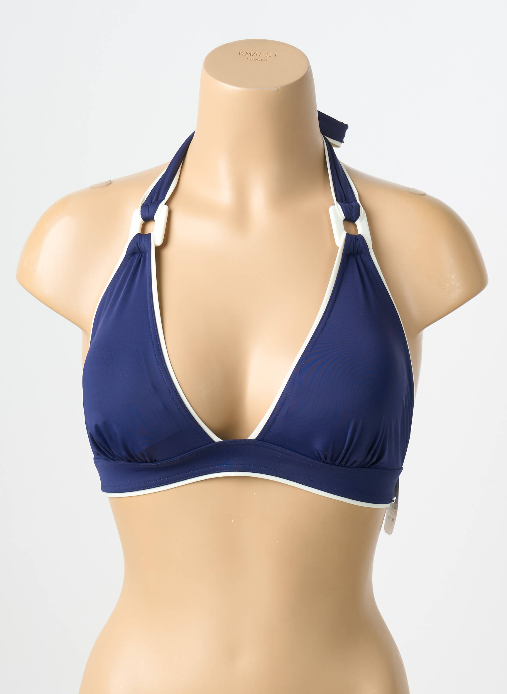 Haut de maillot de bain stretch haut triangles bleu AUBADE femme