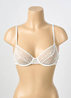 Soutien-gorge broderie haut soutien-gorge emboitant blanc PASSIONATA femme