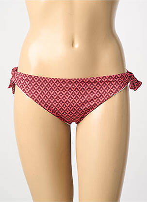 Bas de maillot de bain tissage satiné bikini orange SIMONE PERELE femme