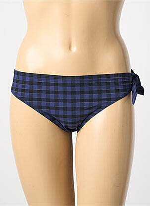 Bas de maillot de bain effet matière satinée culotte bleu SIMONE PERELE femme