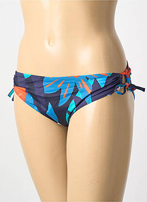 Bas de maillot de bain imprimé fantaisie culotte bleu SIMONE PERELE femme
