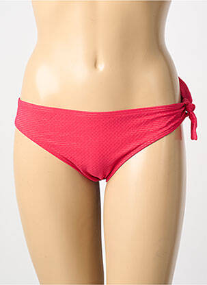 Bas de maillot de bain effet matière satinée culotte rose SIMONE PERELE femme