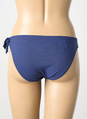 Bas de maillot de bain effet matière satinée culotte bleu SIMONE PERELE femme