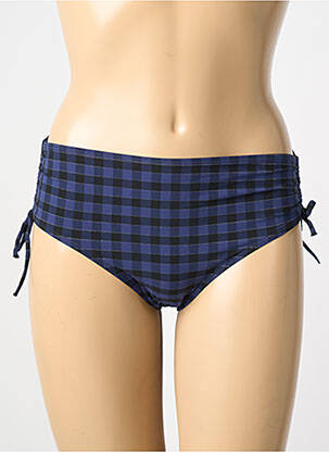 Bas de maillot de bain effet matière satinée culotte bleu SIMONE PERELE femme