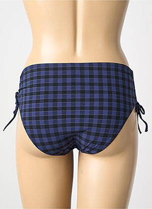 Bas de maillot de bain effet matière satinée culotte bleu SIMONE PERELE femme