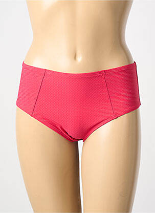 Bas de maillot de bain effet matière satinée culotte rose SIMONE PERELE femme