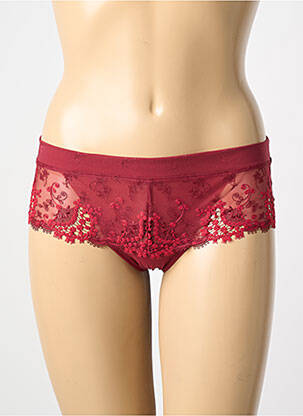 Shorty effet matière satinée rouge SIMONE PERELE femme