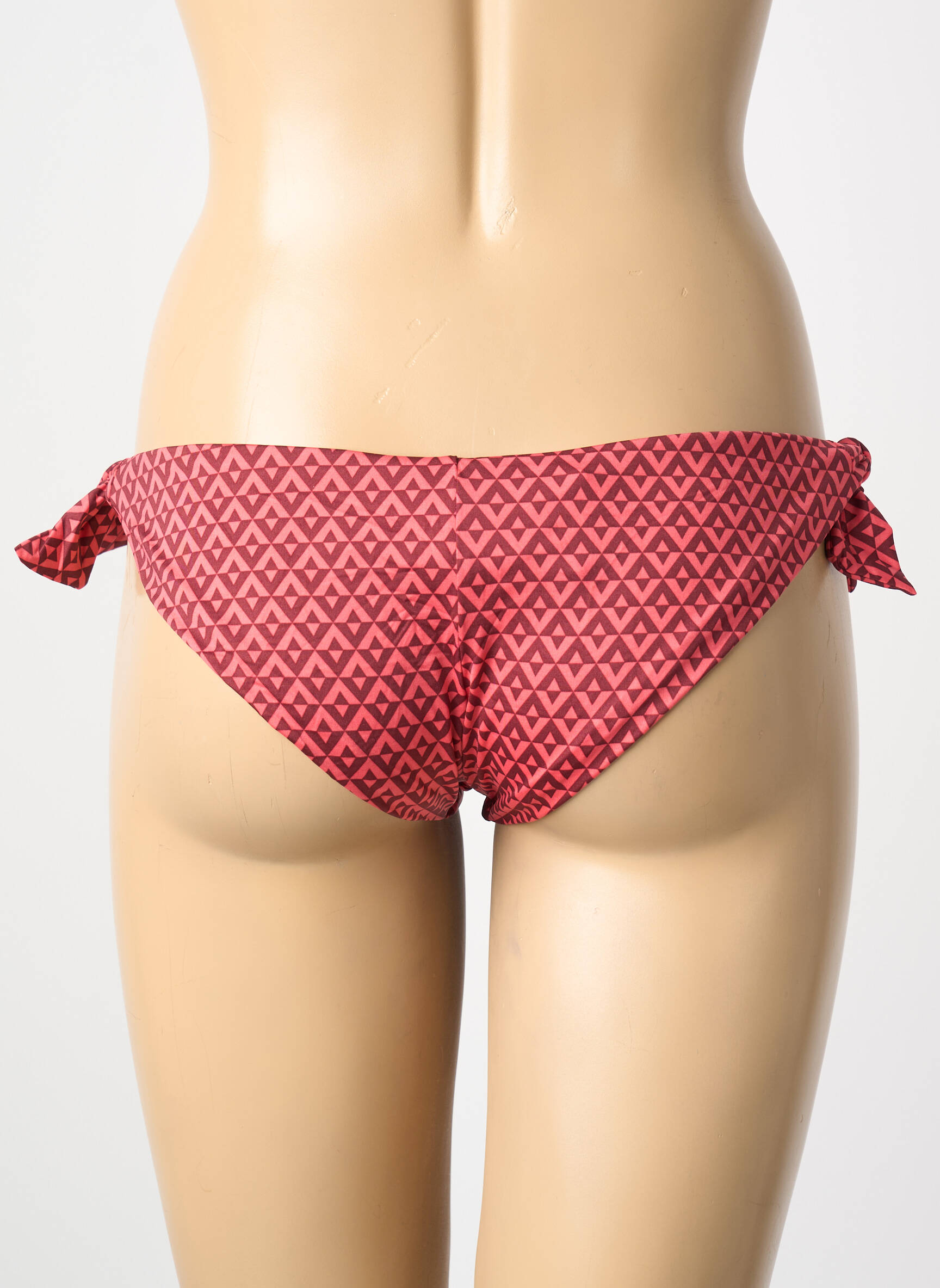 Bas de maillot de bain tissage satiné bikini orange SIMONE PERELE femme