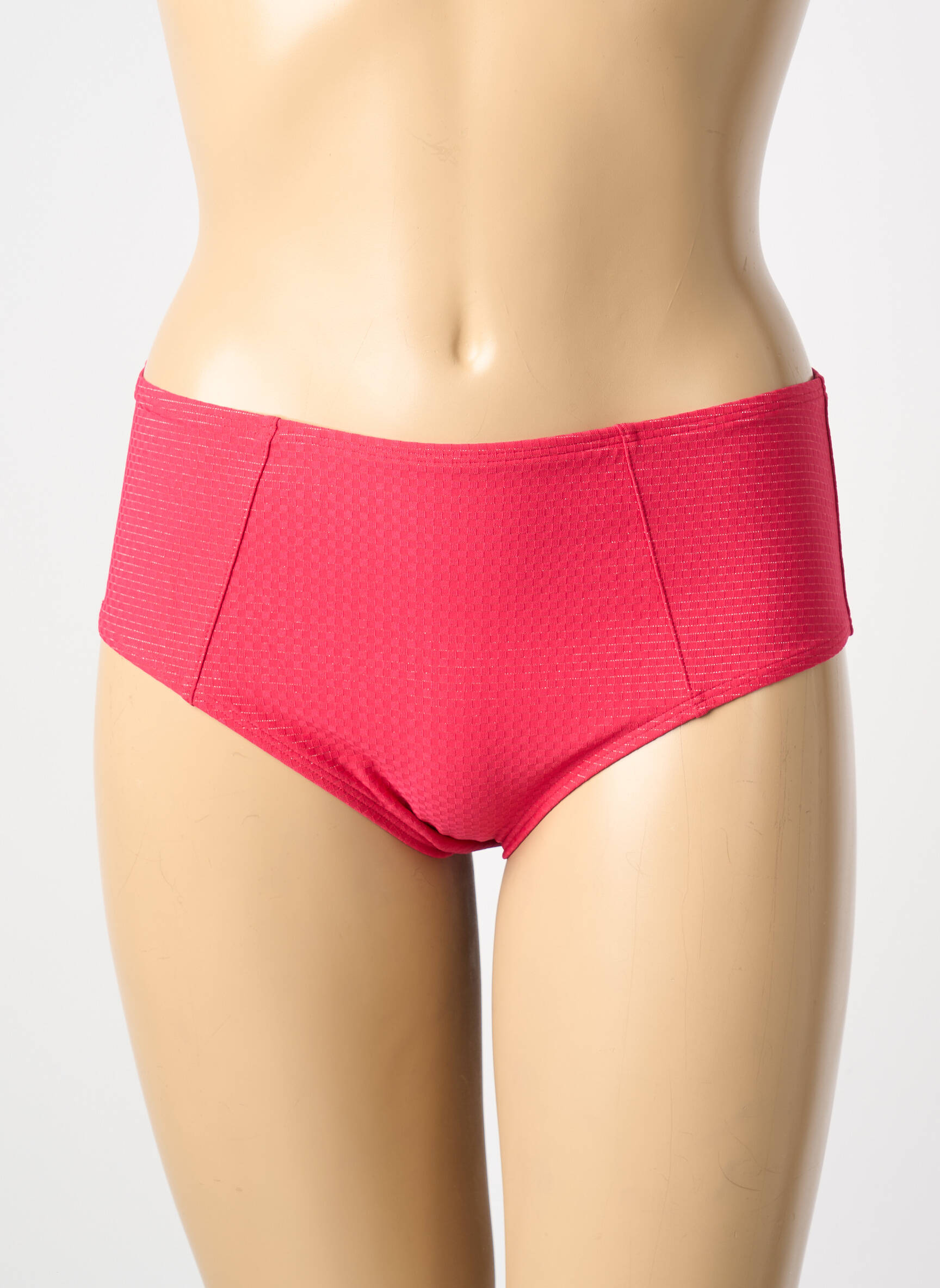 Bas de maillot de bain effet matière satinée culotte rose SIMONE PERELE femme