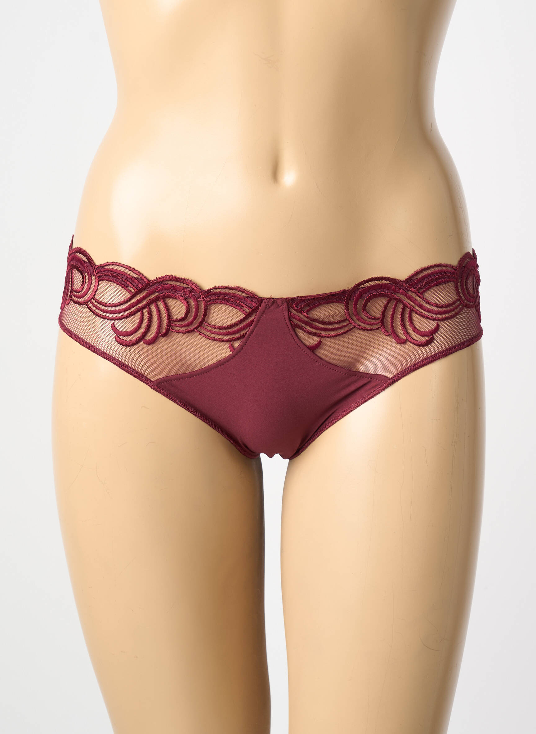 Culotte effet matière satinée violet SIMONE PERELE femme