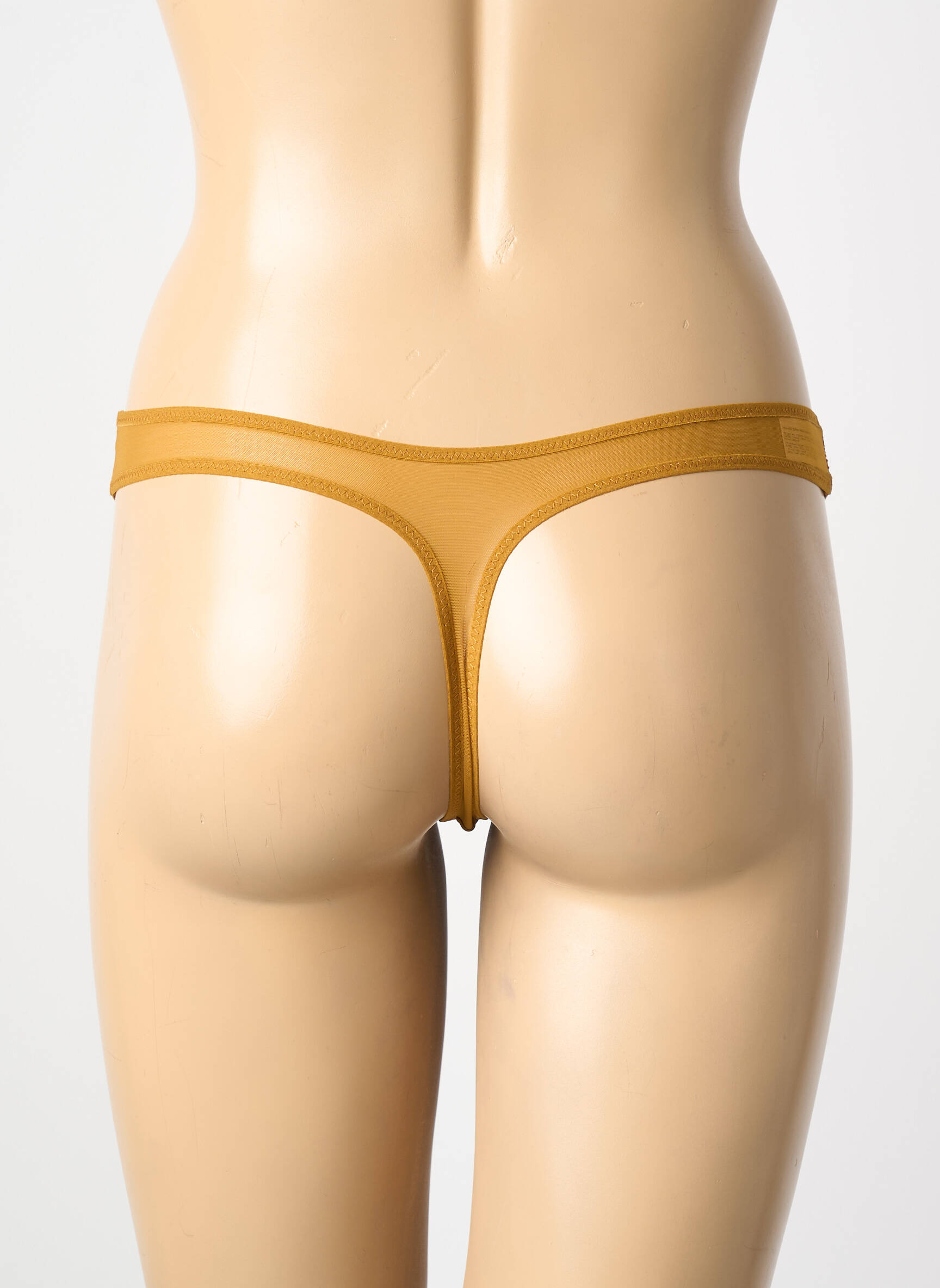 Tanga tissage dentelle jaune SIMONE PERELE femme