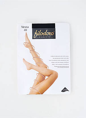 Collants stretch noir FILODORO femme