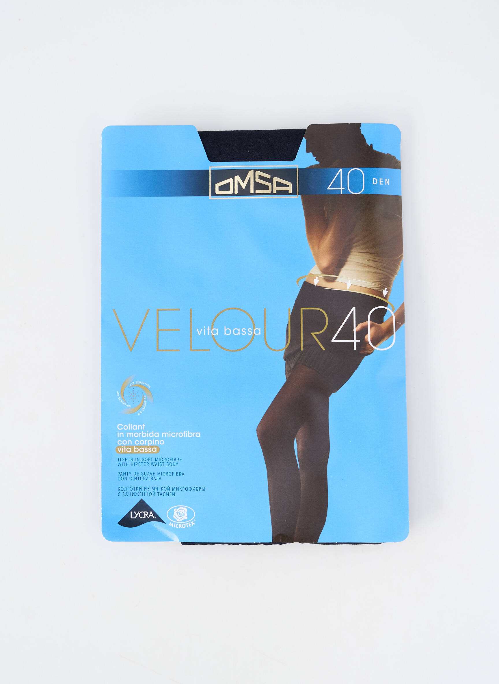 Collants stretch noir OMSA femme