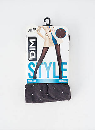 Collants imprimé pois gris DIM femme