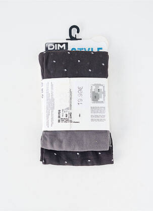 Collants imprimé pois gris DIM femme