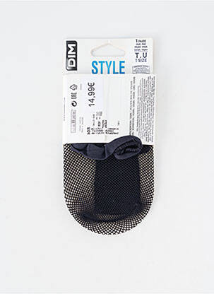 Chaussettes coutures renforcées noir DIM femme