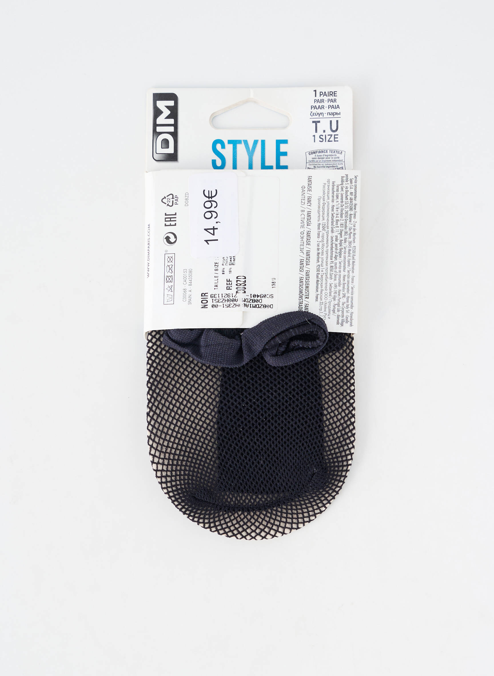 Chaussettes coutures renforcées noir DIM femme