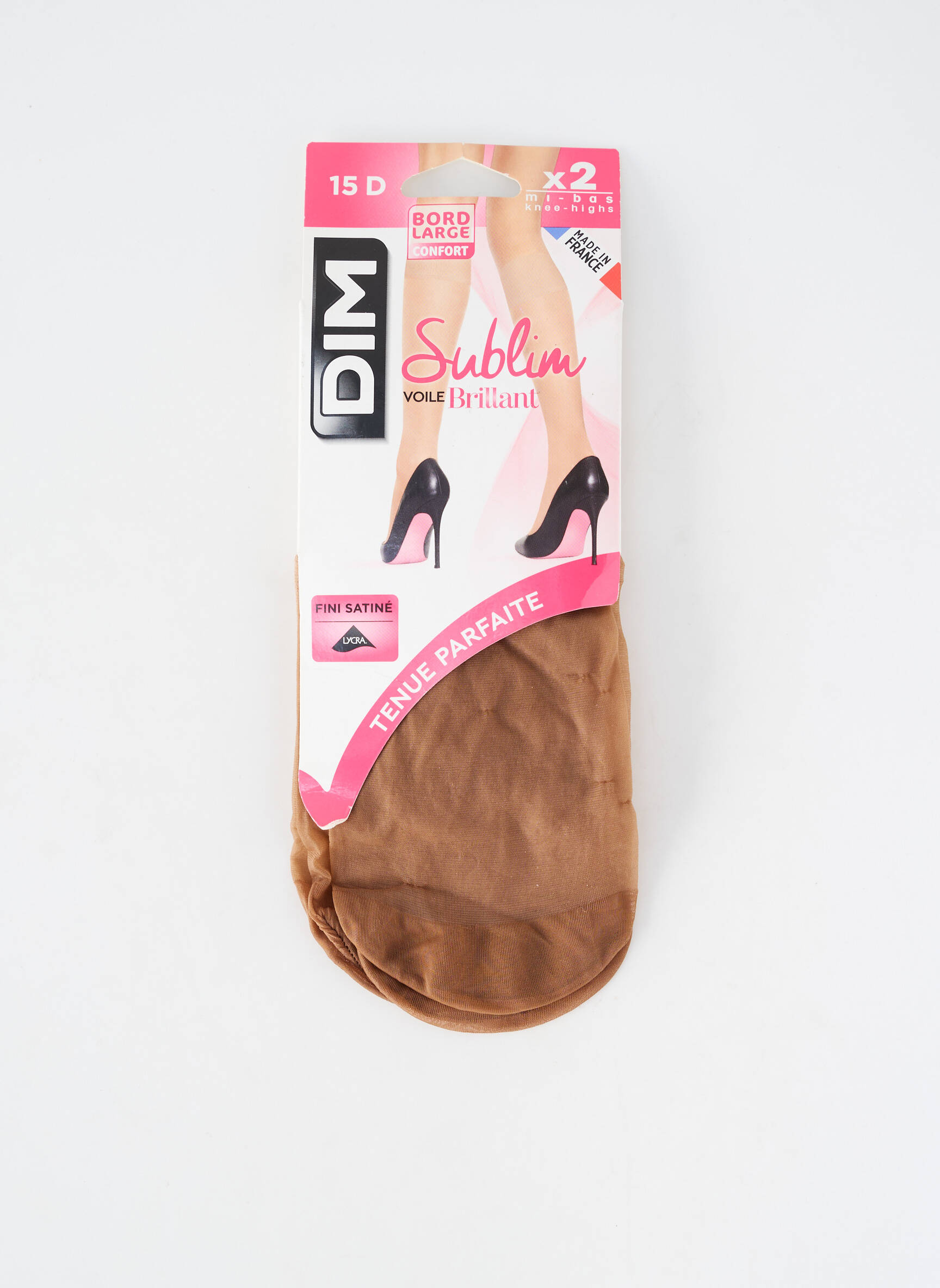 Collants stretch marron DIM femme