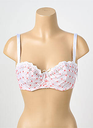 Soutien-gorge effet matière satinée haut soutien-gorge balconnet blanc AUBADE femme