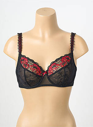 Soutien-gorge effet matière satinée haut soutien-gorge emboitant noir AUBADE femme