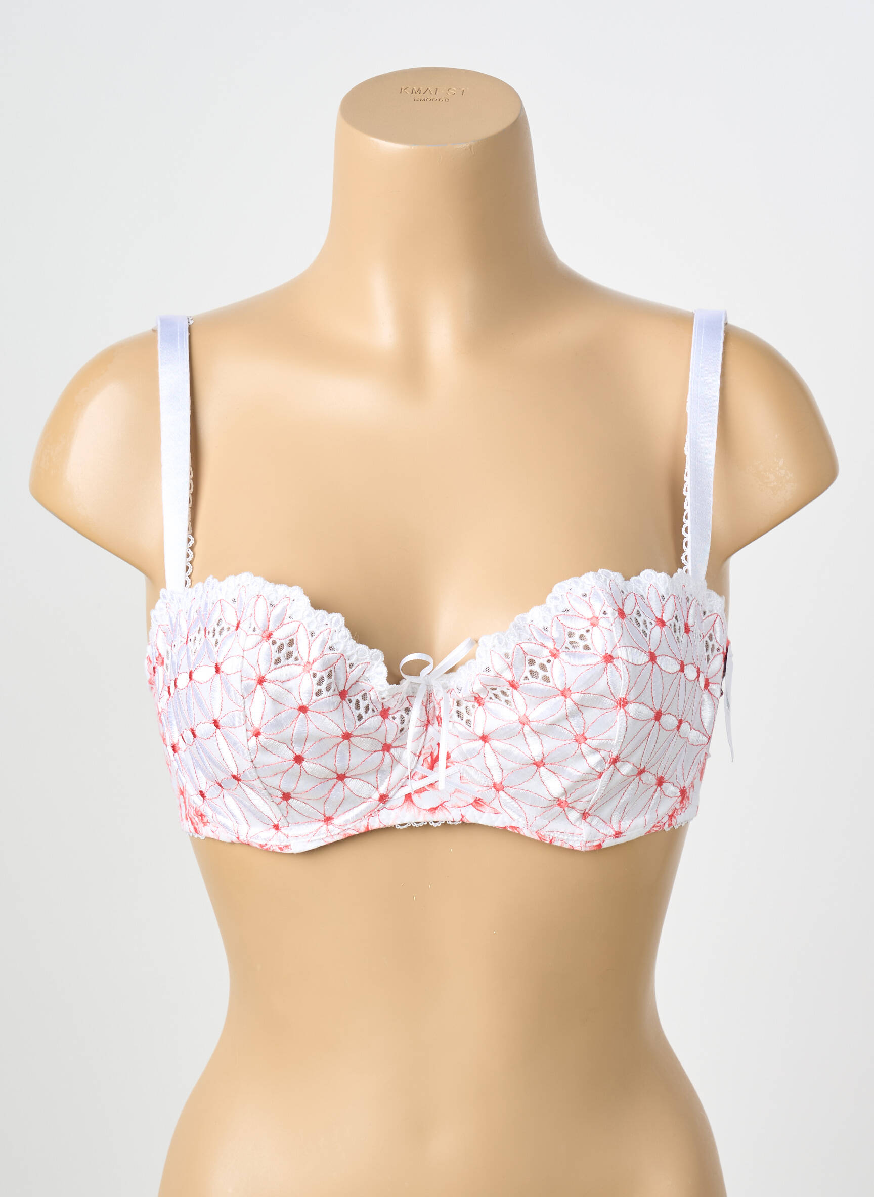 Soutien-gorge effet matière satinée haut soutien-gorge balconnet blanc AUBADE femme