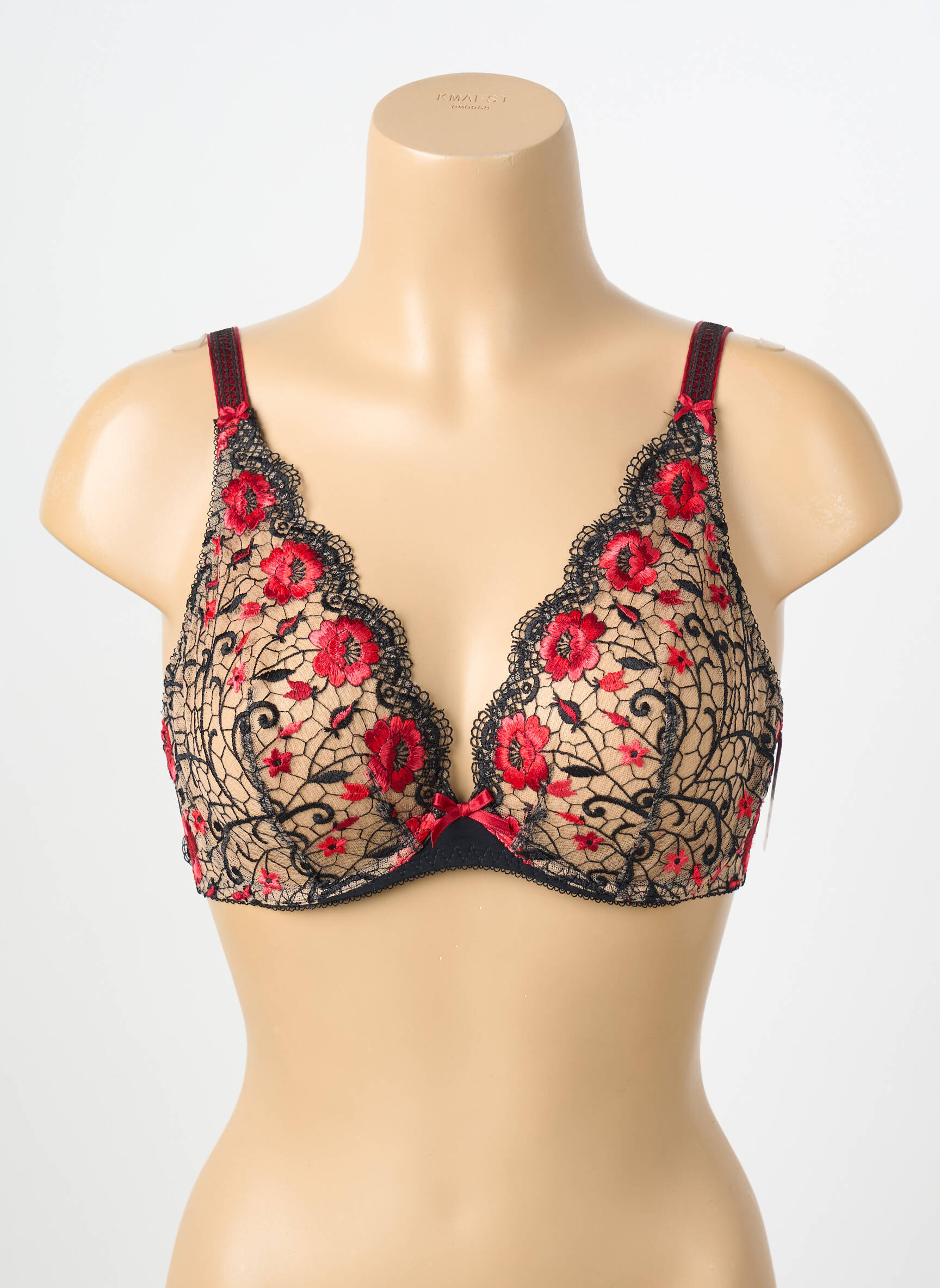 Soutien-gorge effet matière satinée haut soutien-gorge emboitant noir AUBADE femme