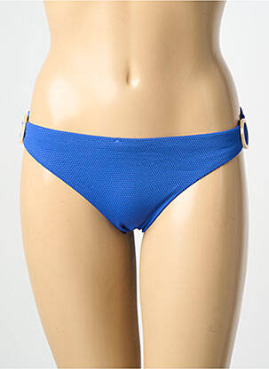 Bas de maillot de bain effet matière satinée culotte bleu AUBADE femme