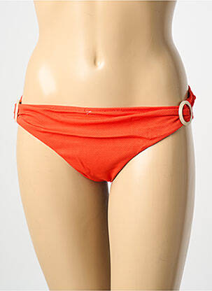 Bas de maillot de bain effet matière satinée culotte orange AUBADE femme