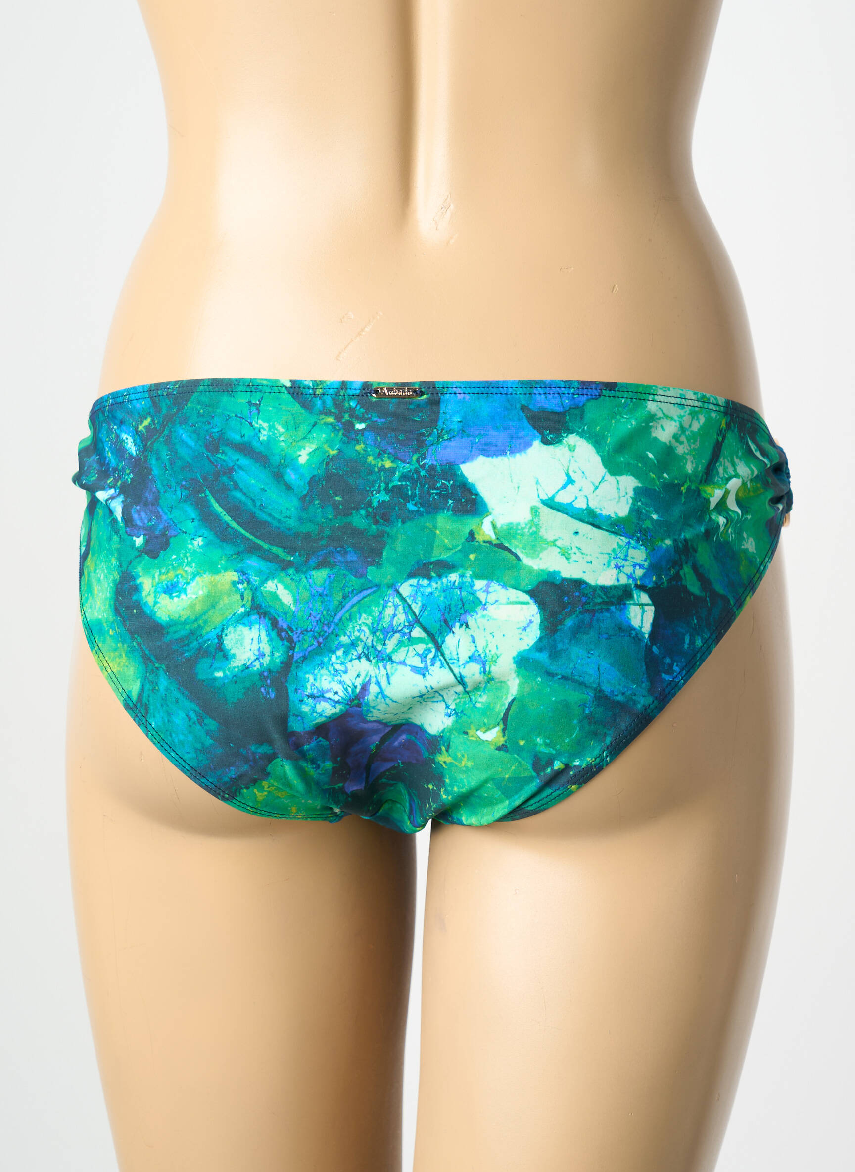 Bas de maillot de bain imprimé fantaisie culotte bleu AUBADE femme