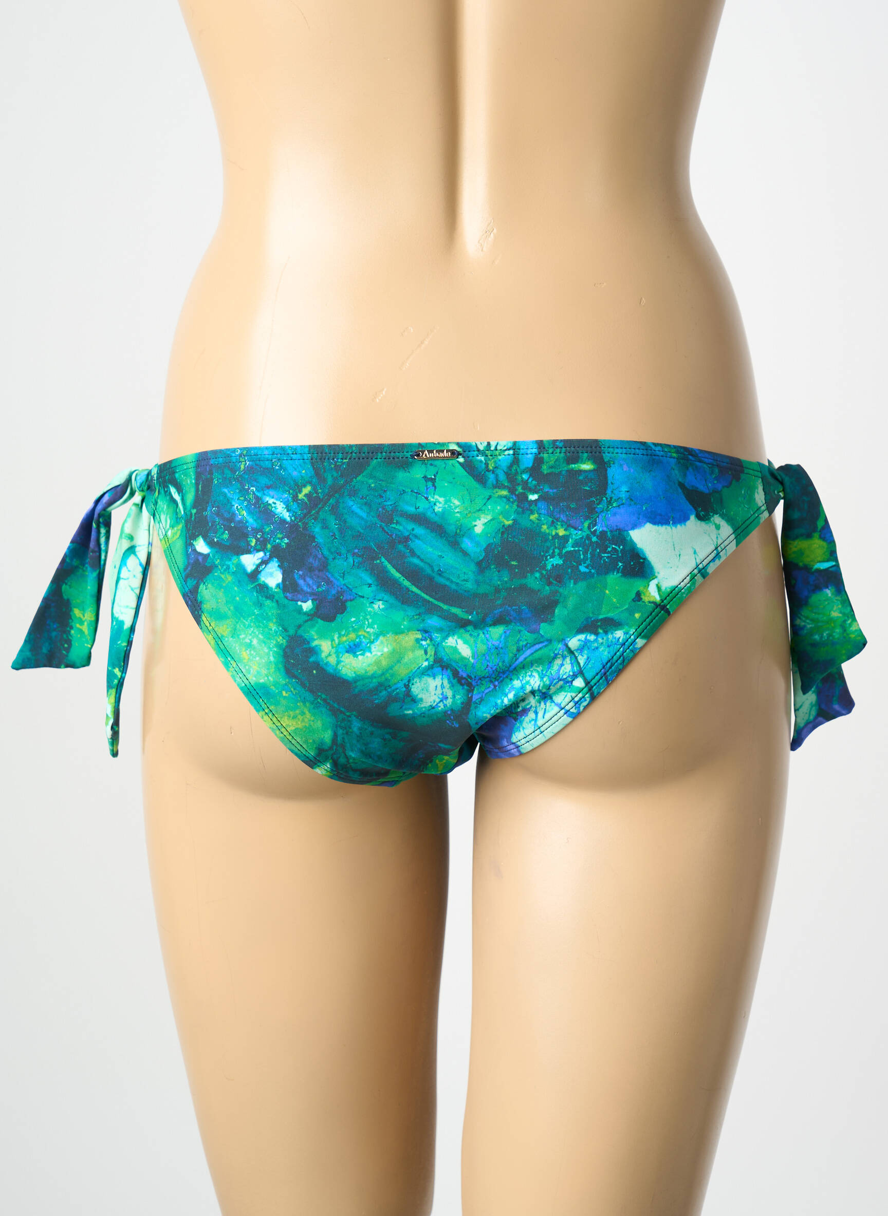 Bas de maillot de bain imprimé fantaisie bikini bleu AUBADE femme