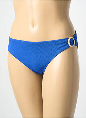 Bas de maillot de bain effet matière satinée culotte bleu AUBADE femme