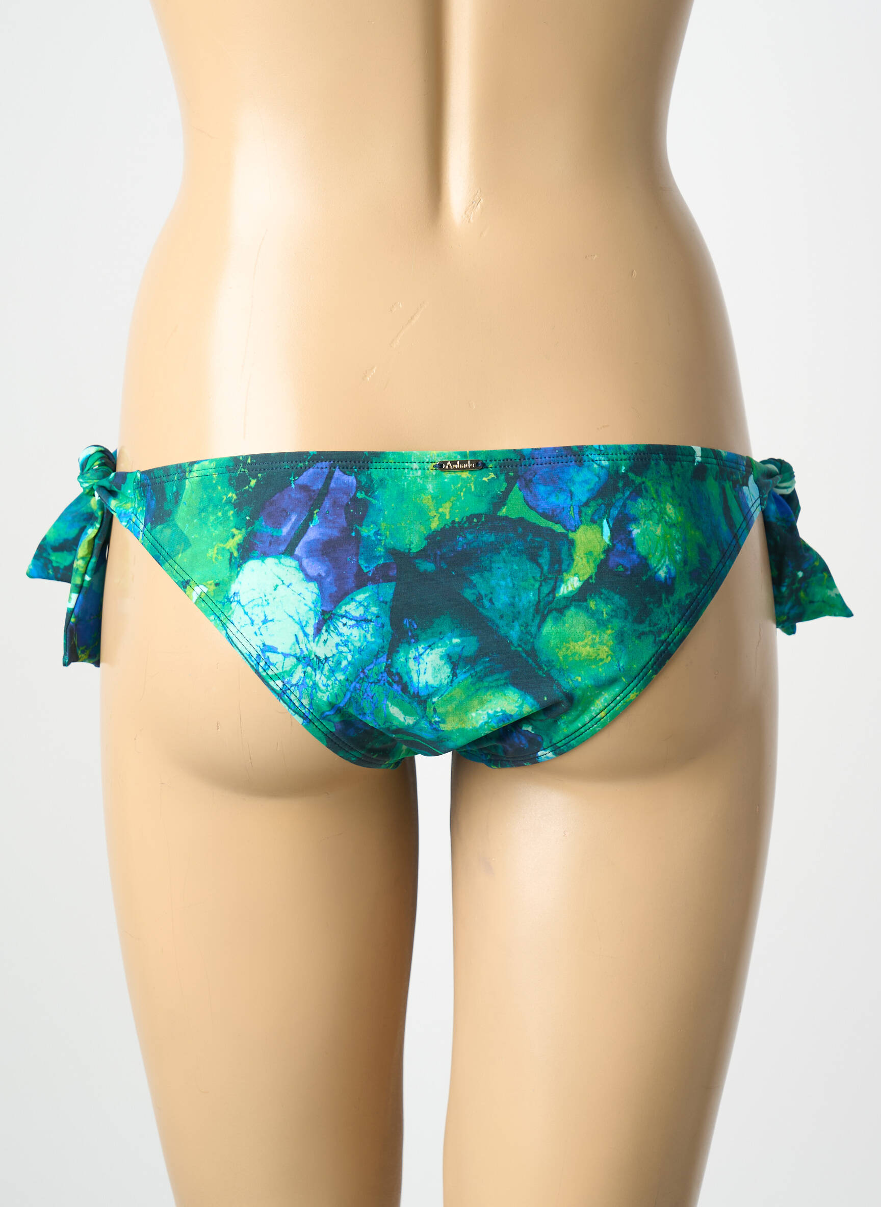 Bas de maillot de bain imprimé fantaisie bikini bleu AUBADE femme