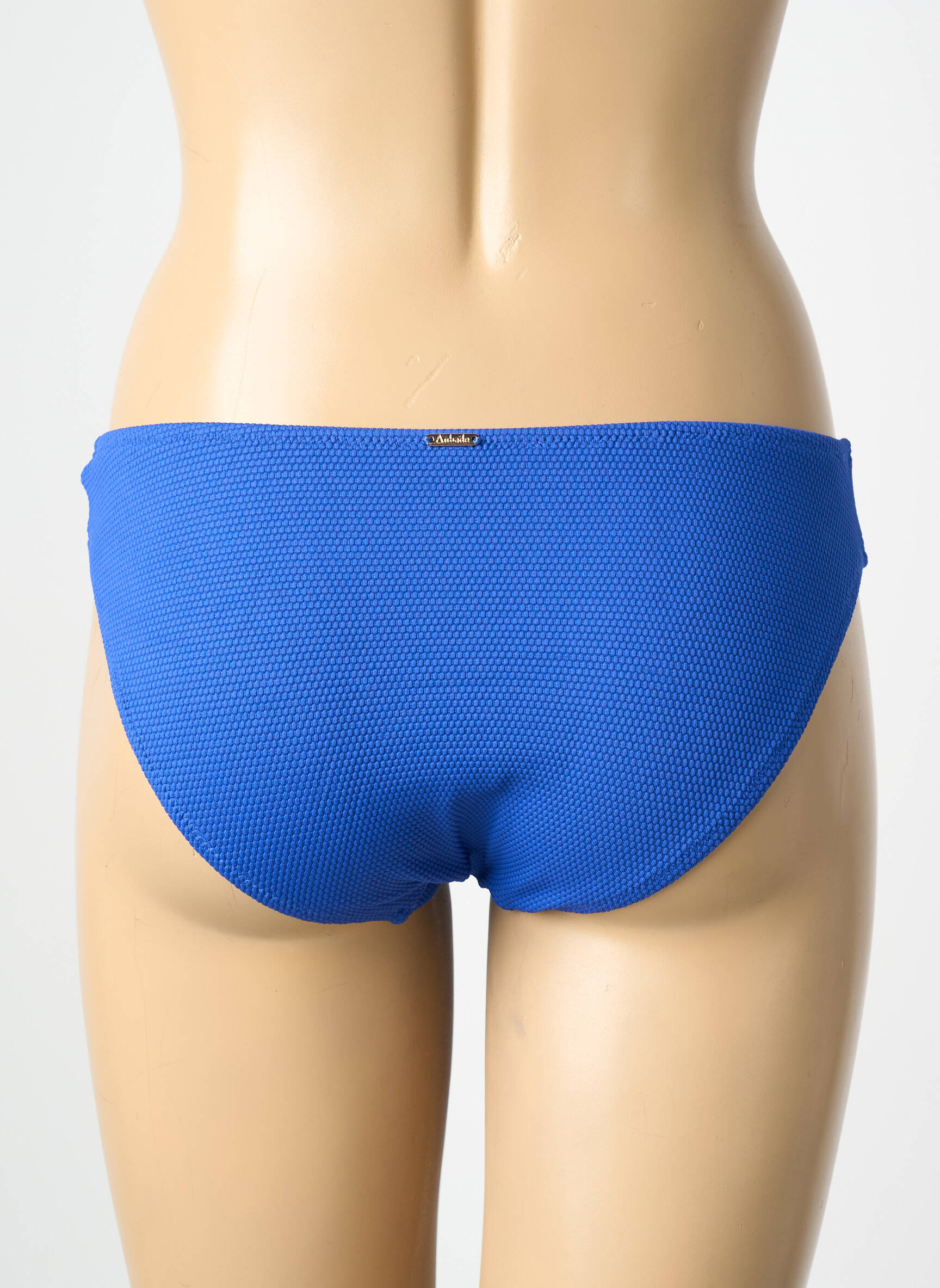 Bas de maillot de bain effet matière satinée culotte bleu AUBADE femme